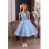 Dk Powder Blue Confirmation Dress