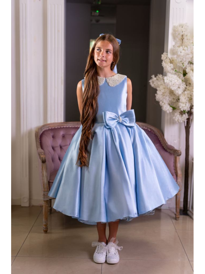 Blue Confirmation Dress