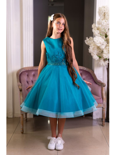 Turkish Blue Confirmation Dress