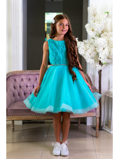 Artic Blue Confirmation Dress