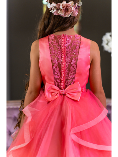 Coral Confirnation Dress