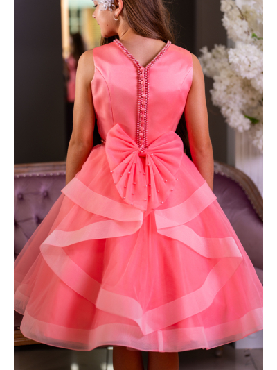 Coral Confirmation Dress