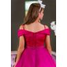 Raspberry Confirmation Dress