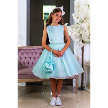 Shallow Blue Confirmation Dress