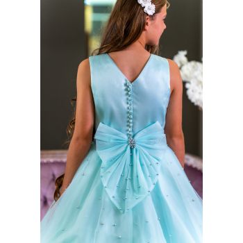 Shallow Blue Confirmation Dress