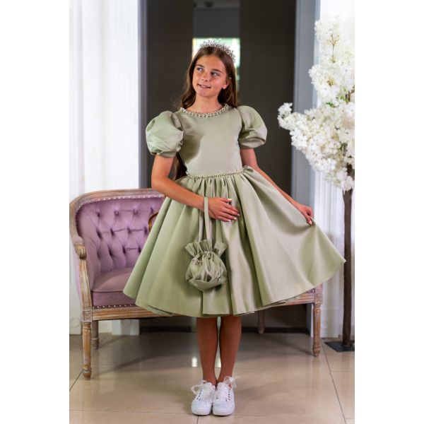 Sage Confirmation Dress