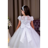 PAULA'S COMMUNION WHITE TEA-LENGTH FIRST HOLY COMMUNION DRESS