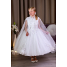 Polka Bridal White First Holy Communion Dress