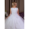 Polka Bridal White First Holy Communion Dress