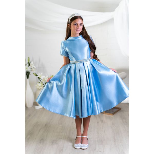Blue Confirmation Dress