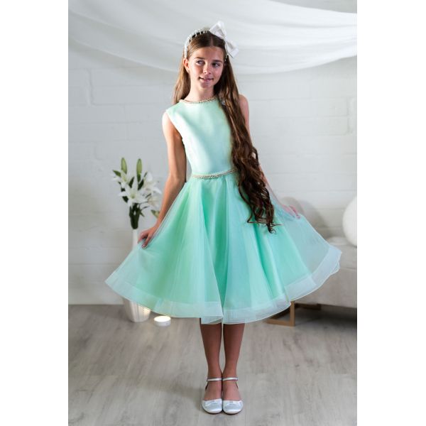 Pale Green Confirmation Dress