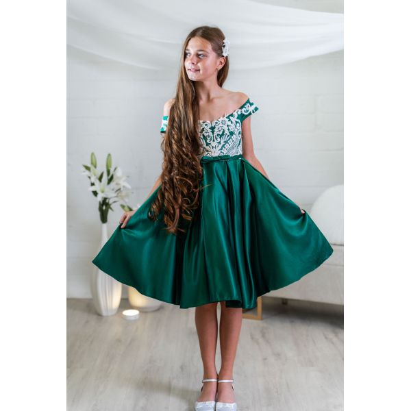 Green Confirmation Dress