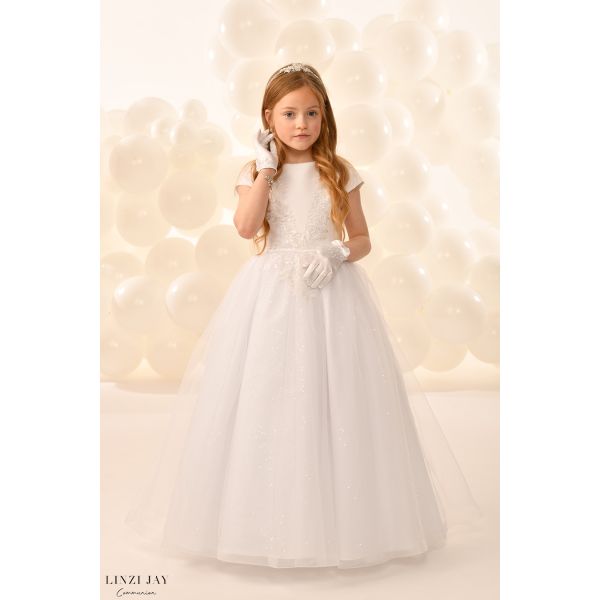 Linzi Jay White First Holy Communion Dress