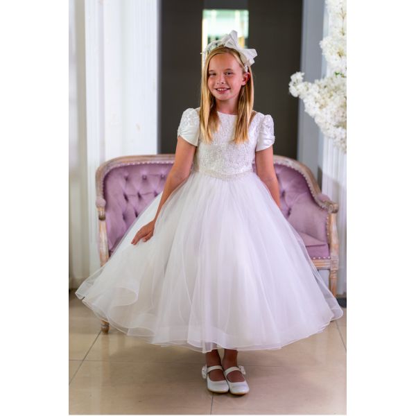 White First Holy Communion Dress