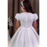 PAULA'S COMMUNION WHITE TEA-LENGTH FIRST HOLY COMMUNION DRESS