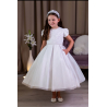 PAULA'S COMMUNION WHITE TEA-LENGTH FIRST HOLY COMMUNION DRESS