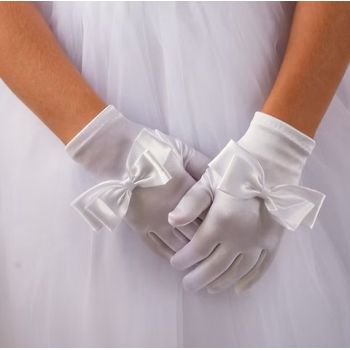 White First Holy Communion Gloves