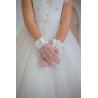 White First Holy Communion Gloves
