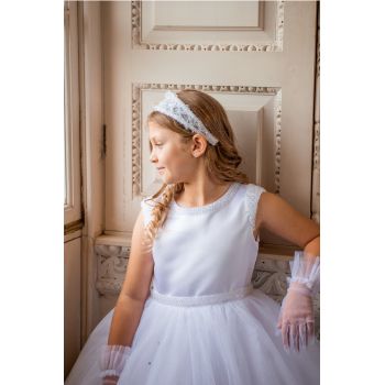 White First Holy Communion Dress