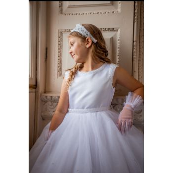 White First Holy Communion Dress