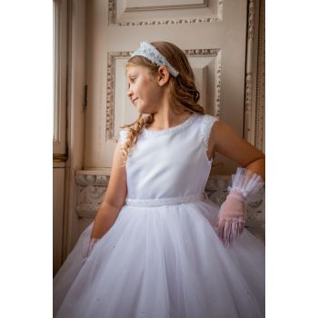 White First Holy Communion Dress