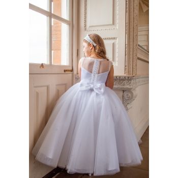 White First Holy Communion Dress