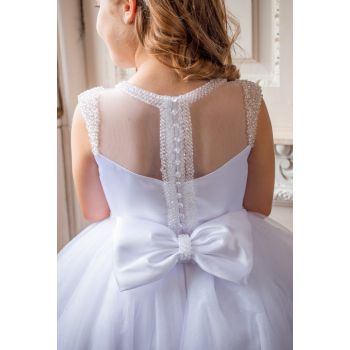 White First Holy Communion Dress