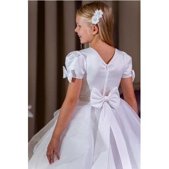 Linzi Jay Layered Organza White First Holy Communion Dress
