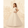 Linzi Jay Ivory First Holy Communion Dress with Glittered Skirt and Lace Top