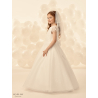 Linzi Jay Ivory First Holy Communion Dress with Glittered Skirt and Lace Top