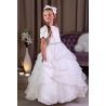 Linzi Jay Layered Organza Ivory First Holy Communion Dress