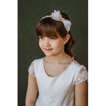 Silver First Holy Communion Headband