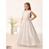Sweetie Pie White Pearl Bodice and Tulle Skirt First Holy Communion Dress