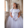 White First Holy Communion Dress With Bow Detail