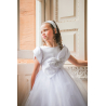 White First Holy Communion Dress With Bow Detail