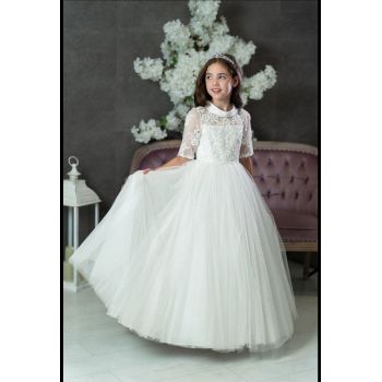White First Holy Communion Dress
