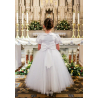 White First Holy Communion Dress with Peter Pan Collar