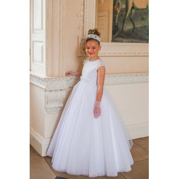White First Holy Communion Dress