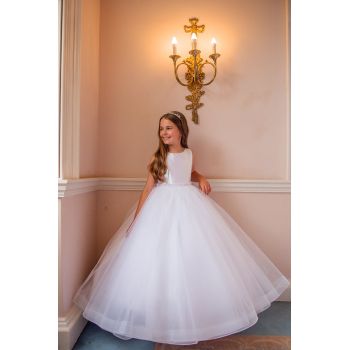 White First Holy Communion Dress