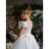 HANDMADE IVORY FIRST HOLY COMMUNION DRESS BY TETER WARM