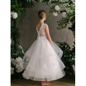 HANDMADE IVORY FIRST HOLY COMMUNION DRESS BY TETER WARM