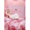 White Sparkly First Holy Communion Shoes with Butterflies