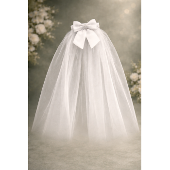 White First Holy Communion Veil