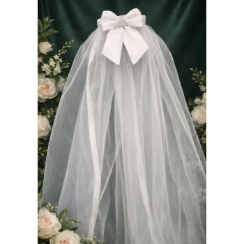 White First Holy Communion Veil