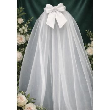 White First Holy Communion Veil