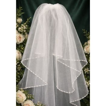 White First Holy Communion Veil