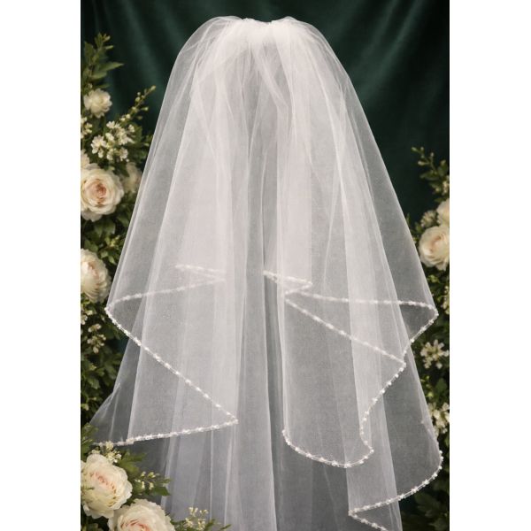 White First Holy Communion Veil