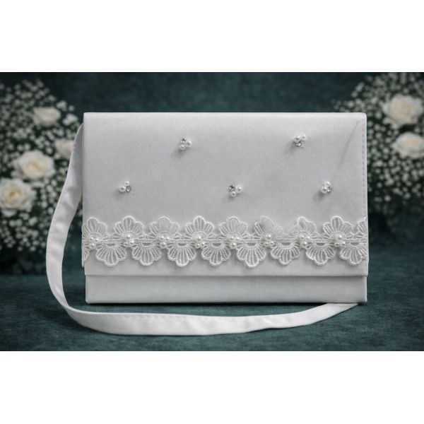 White First Holy Communion Handbag