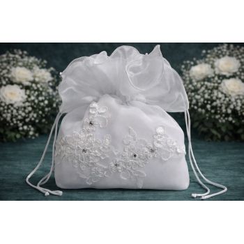 White First Holy Communion Handbag