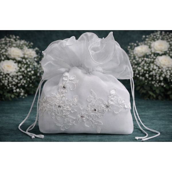 White First Holy Communion Handbag